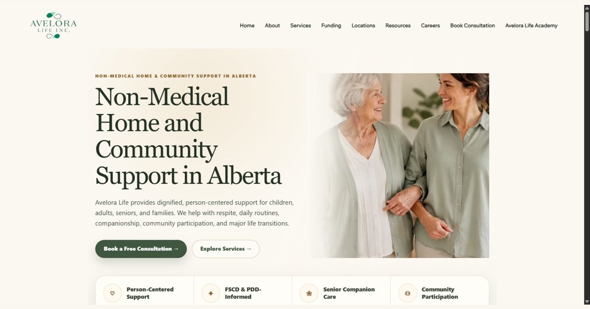 Avelora Life Website Revamp & Local SEO | ARKIELLO