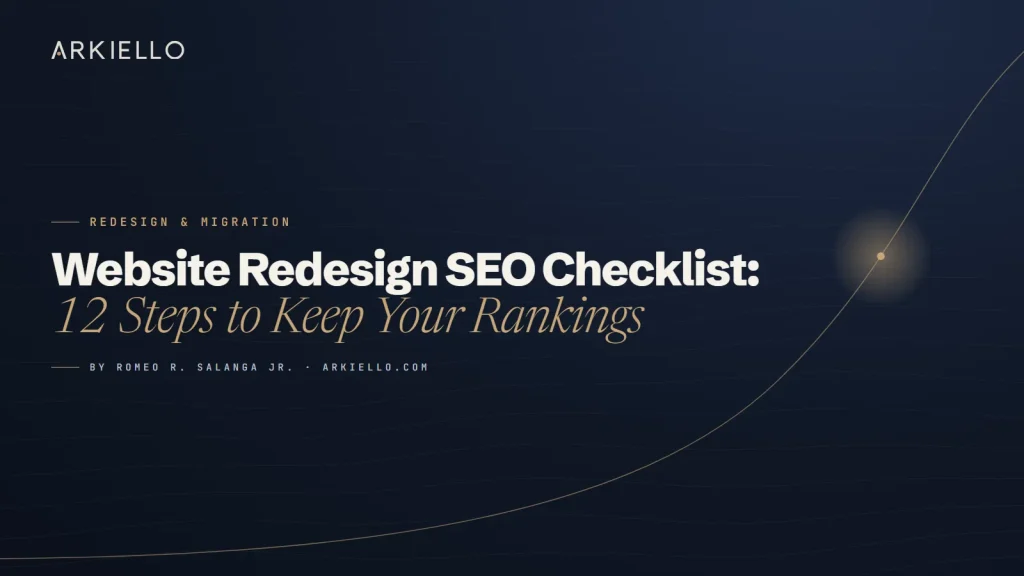 Website Redesign SEO Checklist: 12 Steps to Keep Your Rankings